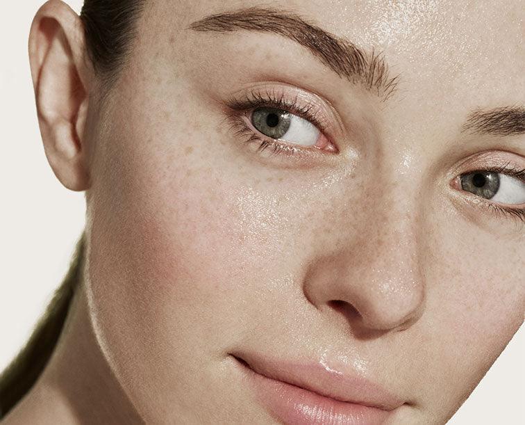 Close up image of a female Codex Beauty Labs model face