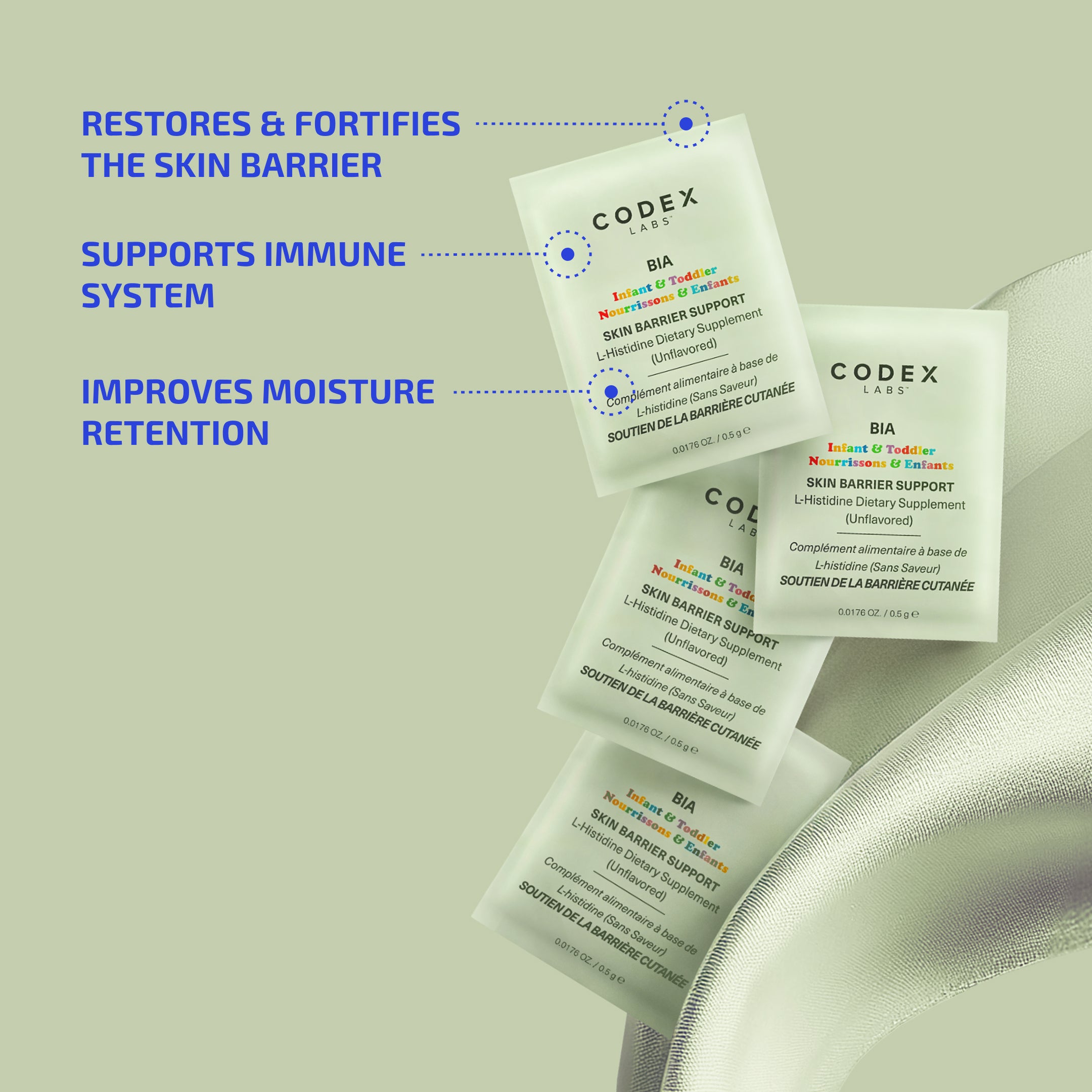 BIA Infant & Toddler Skin Barrier Support L-Histidine Dietary Supplement (Unflavored)