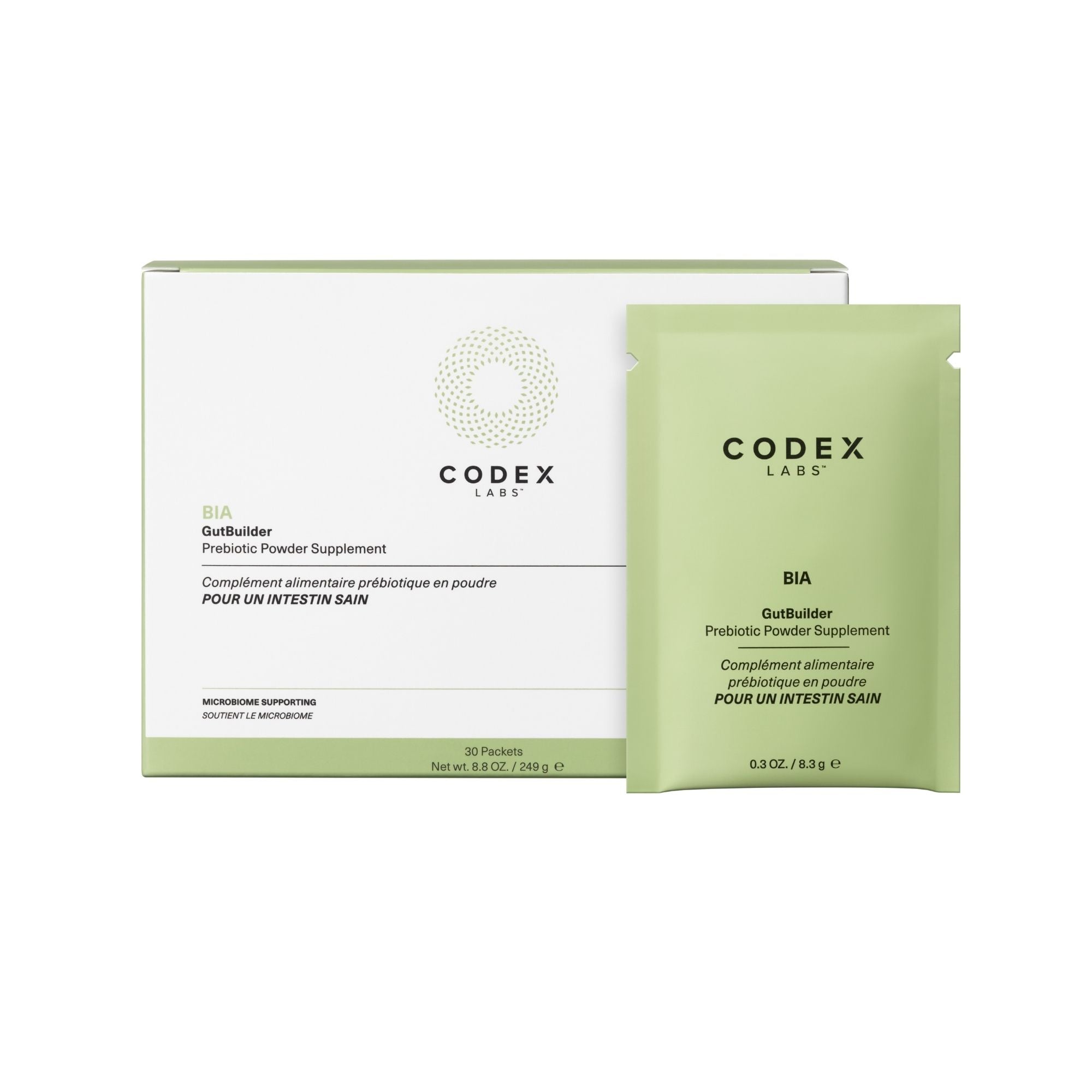 Prebiotic Powder Supplement for Gut Health – BIA GutBuilder (30 Packets) (Age: 12+)