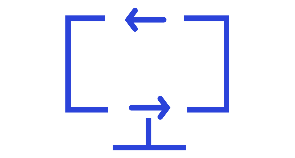 Icon of a desktop.