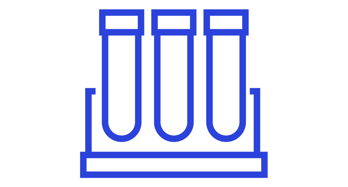 Icon of test vials.